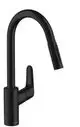 Hansgrohe-HG-Spueltischmischer-240-Focus-M41-Ausziehbrause-2jet-mattschwarz-31815670 gallery number 1